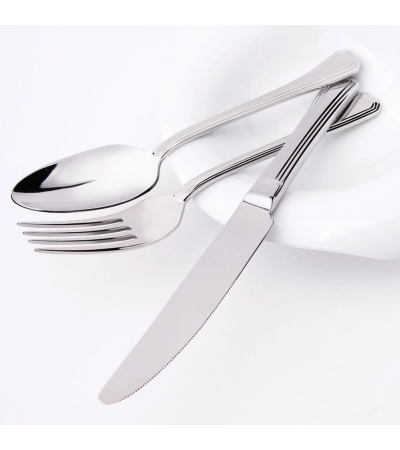 Posate da tavola Octavia con manico in acciaio » Vendita Online » Pinti Inox