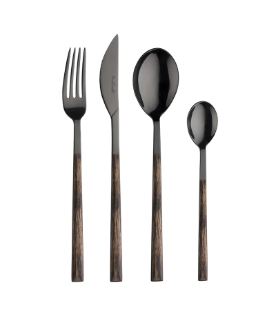 Posate da tavola Sushi Anniversary Black&Wenge (24 pezzi) » Vendita Online » Pinti Inox