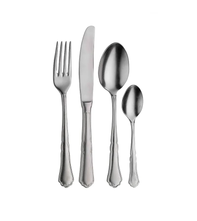 Posate da tavola Settecento in acciaio stone washed (16 o 24 pezzi) » Vendita Online » Pinti Inox