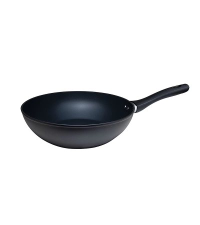 K-Black Black Aluminum Wok with PFAS-Free Coating » Online Sale » Pinti Inox