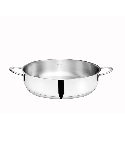 Tegame con due maniglie in acciaio inox 18/10 Domus » Vendita Online » Pinti Inox