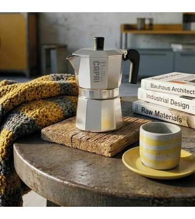 Caffettiera Moka Capri in alluminio per alimenti » Vendita Online » Pinti Inox