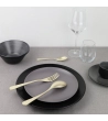 Set Posate da tavola Audrey in acciaio satinato champagne » Vendita Online » Pinti