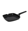 FUSIONI EcoTech grill pan with handle - Made of aluminum with internal PFAS free non-stick coating » Online Shop » Pinti Inox