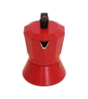 Caffettiera Moka Capri per induzione rossa in alluminio per alimenti » Vendita Online » Pinti Inox