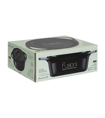 FUSIONI EcoTech deep casserole with lid - Made of aluminum with internal non-stick coating » Online Shop » Pinti Inox