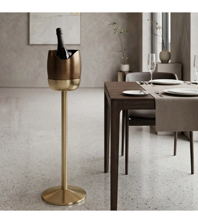 Colonna Porta Secchiello Audrey in Acciaio - Design Salvaspazio » Pinti Inox