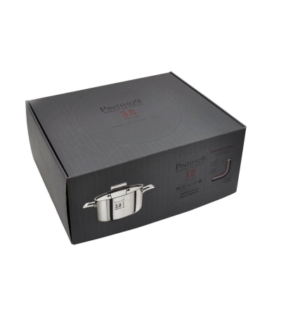 Casseruola alta 3.0 in trimetallo con coperchio » Vendita Online » Pinti Inox